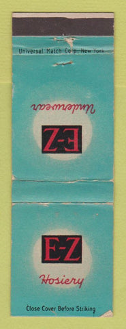 Matchbook Cover - EZ Underwear Hosiery WORN