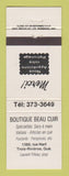 Matchbook Cover - Boutique Beau Cuir Trois Rivieres QC