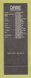 Matchbook Cover - Dame Belt and Bag Honey Fashions SAMPLE