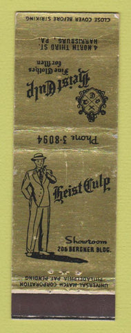 Matchbook Cover - Heist Culp Men's Clothes Harrisburg PA