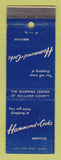 Matchbook Cover - Hammond & Cook Store Monticello NY clothes
