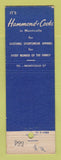 Matchbook Cover - Hammond & Cook Store Monticello NY clothes