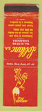 Matchbook Cover - Loblanc clothes girlie Zaragoza Spain WORN