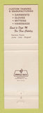 Matchbook Cover - Deerskin Deer Wear Shoes Berlin WI