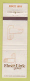 Matchbook Cover - Elmer Little Gloves New York City Johnstown NY