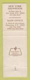 Matchbook Cover - Elmer Little Gloves New York City Johnstown NY