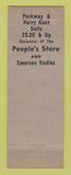 Matchbook Cover - People's Store Clothes Beloit WI