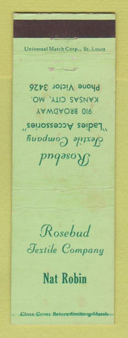 Matchbook Cover - Rosebud Textile Company Women's Clothes Kansas City MO WEAR
