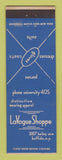 Matchbook Cover - LaVogue Shoppe Women's Clothes Buffalo NY