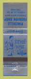 Matchbook Cover - Pineville Fashion Shop Men's Clothes Pineville WV