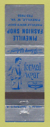 Matchbook Cover - Pineville Fashion Shop Men's Clothes Pineville WV
