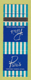 Matchbook Cover - Paris Women's Clothes