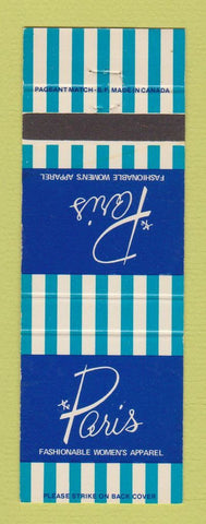 Matchbook Cover - Paris Women's Clothes