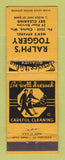 Matchbook Cover - Ralph's Toggery Chetek WI men's clothes