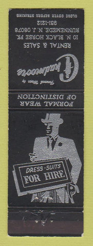 Matchbook Cover - Chadmoore Men's Clothes Runnemede NJ WEAR