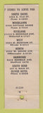 Matchbook Cover Logans Men's Formal Rental Clothes feature South Bend Hammond IN
