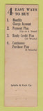 Matchbook Cover - Lasalle & Koch's Toledo OH Department Store