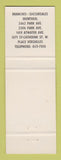Matchbook Cover - Canadian Leather Craft Bootms Montreal QC