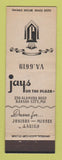 Matchbook Cover - Jays Women's Clothes Kansas City MO