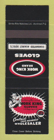Matchbook Cover - Work King Gloves Canada SAMPLE