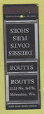 Matchbook Cover - Routts Women's Clothes Milwaukee WI
