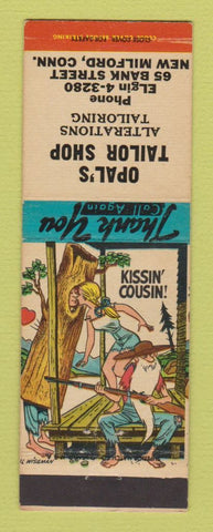 Matchbook Cover - Opal's Tailor Shop New Milford CT hillbilly
