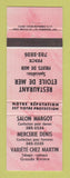 Matchbook Cover - Restaurant Etoile De Mer Perce QC WEAR