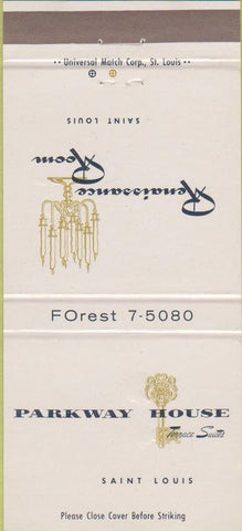 Matchbook Cover - Parkway House Saint Louis MO 30 Strike