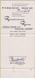 Matchbook Cover - Parkway House Saint Louis MO 30 Strike