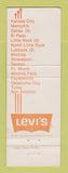 Matchbook Cover - John's Jeans Levi's CHAIN