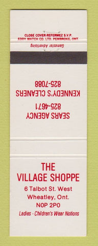 Matchbook Cover - The Village Shoppe Wheatley ON