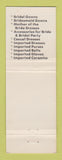 Matchbook Cover - Village Boutique & Bridal Shop New Castle PA