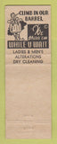 Matchbook Cover - Harry White Tailor Clothes Pottstown PA