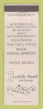 Matchbook Cover - Foothills Motel  Auburn CA