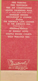 Matchbook Cover - Airways Hotels Syracuse Buffalo NY 30 Strike