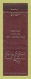 Matchbook Cover - George Good Tailor Berkeley CA
