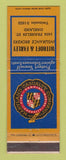 Matchbook Cover - Maryland Casualty Insurance Withoft Farley Oakland CA