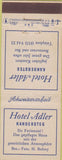 Matchbook Cover - Hotel Adler Kandersteg Switzerland Gemsen Holzer