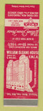 Matchbook Cover - William Sloane House YMCA New York City