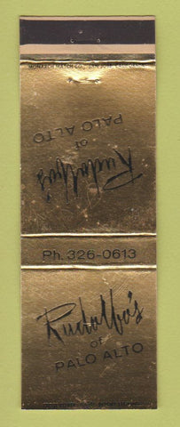 Matchbook Cover - Rudalfo's Palo Alto CA