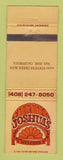 Matchbook Cover - Joshua's San Jose CA WEAR