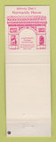 Matchbook Cover - Johnny Dee's Fremont Inn CA
