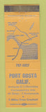 Matchbook Cover - Port Costa CA Commerce ORANGE WEAR