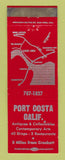 Matchbook Cover - Port Costa CA Commerce RED WEAR