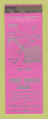 Matchbook Cover - Port Costa CA Commerce PINK WEAR
