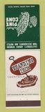 Matchbook Cover Branding Iron Ray Douglas' Pine Cone Merced San Jose Modesto CA