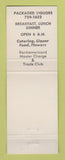 Matchbook Cover - Voyager Restaurant Sunnyvale CA