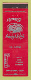 Matchbook Cover - Roberts Cafe Sebastopol CA