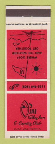 Matchbook Cover - Ojai Valley Inn Country Club CA