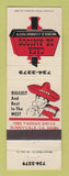 Matchbook Cover - Casa De Amigos Mexican Restaurant Sunnyvale CA